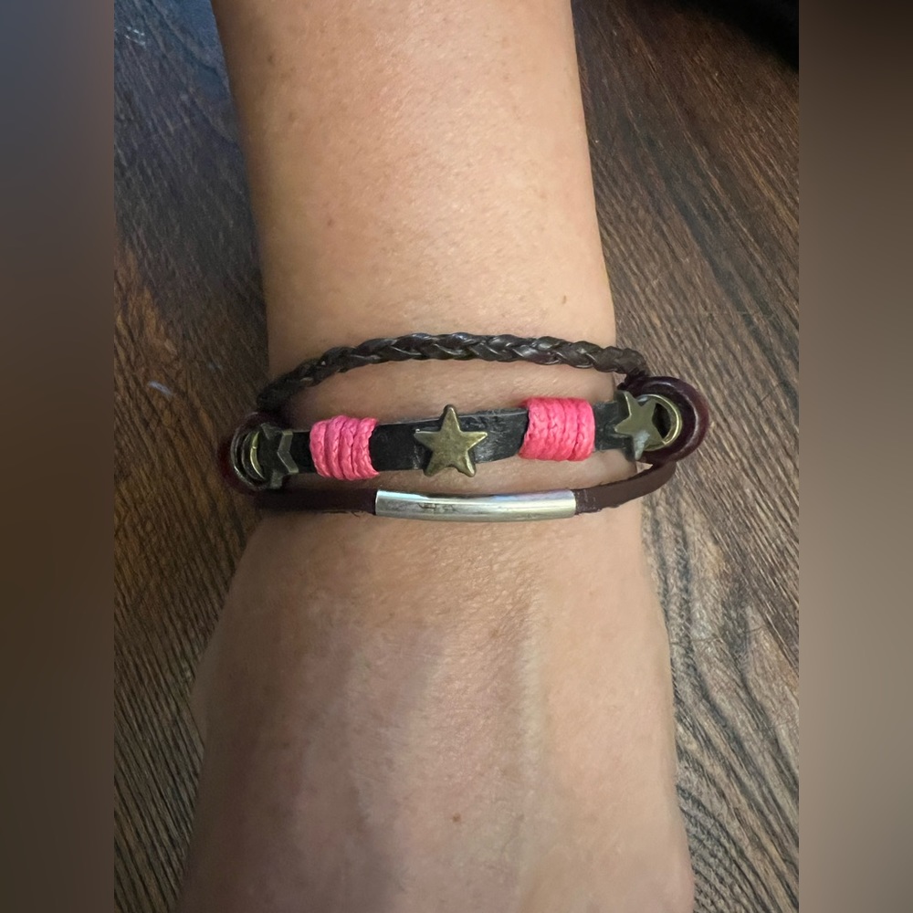 Leather bracelet
